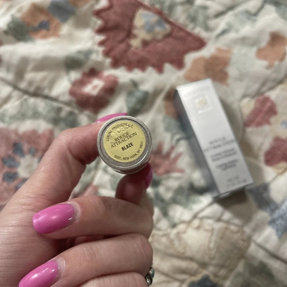 New Lancome Lipstick Lasting Impact BLAZE Discontinued .15‎ Oz Full Size